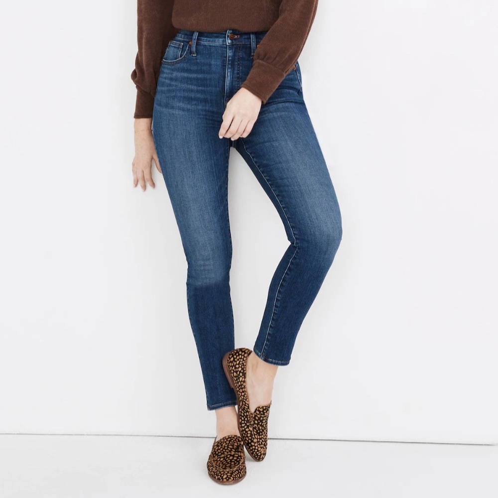 Madewell Petite Curvy High-Rise Skinny Jeans in Bradshaw Wash